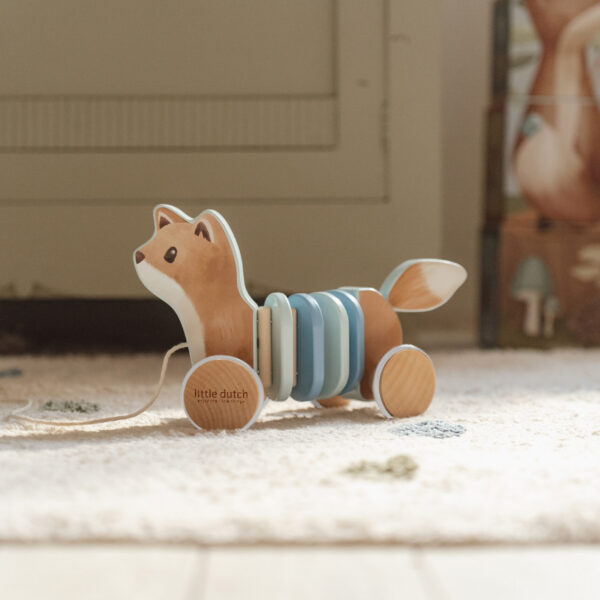 Pull-along wood Fox - Forest Friends FSC
